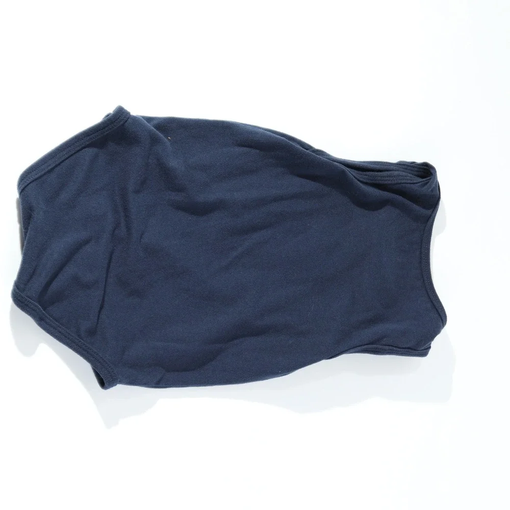 Puma Baby Boys Navy Blue Sleeveless Triple Cat Logo Bodysuit 18M